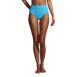 Women's Chlorine Resistant High Waisted Bikini Swim Bottoms, Front