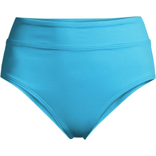 Swim Sense Teal Waters High-Waisted Bikini Bottom Blue