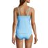 Women's Chlorine Resistant Tummy Control Square Neck Underwire Tankini Swimsuit Top Adjustable Strap, Back