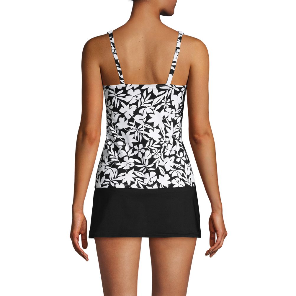 Women's Square Neck Underwire Tankini Swimsuit Top | Lands' End