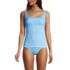 Women's Chlorine Resistant Tummy Control Square Neck Underwire Tankini Swimsuit Top Adjustable Strap, Front