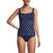 Women's Chlorine Resistant Square Neck Underwire Tankini Swimsuit Top, Front