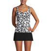 Women's Chlorine Resistant Square Neck Underwire Tankini Swimsuit Top