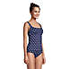 Women's Mastectomy Chlorine Resistant Square Neck Tankini Swimsuit Top Adjustable Straps, alternative image