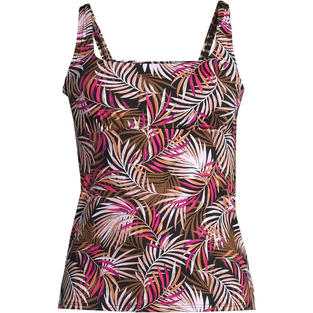 おーしゃん Women's Square Neck Underwire Tankini Swimsuit Top | Lands' End