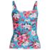 Women's Square Neck Underwire Tankini Swimsuit Top, Front