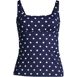 Women's Chlorine Resistant Square Neck Underwire Tankini Swimsuit Top, Front