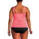 Women's Plus Size Chlorine Resistant Underwire Tankini Swimsuit Top , Back