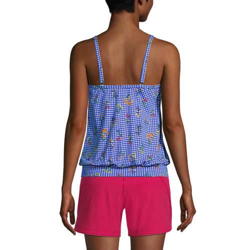 Electric Blue Botanical Check