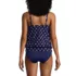 Women's Chlorine Resistant Blouson Tankini Swimsuit Top, Back