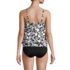 Women's Mastectomy Chlorine Resistant Blouson Tankini Swimsuit Top, Back