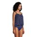 Women's Mastectomy Chlorine Resistant Blouson Tummy Hiding Tankini Swimsuit Top Adjustable Straps, alternative image