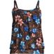 Women's Chlorine Resistant Blouson Tankini Swimsuit Top, Front