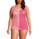 Women's Plus Size Chlorine Resistant Adjustable Underwire Tankini Swimsuit Top, alternative image