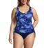 Women's Plus Size Chlorine Resistant Adjustable Underwire Tankini Swimsuit Top, alternative image
