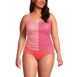 Women's Plus Size Chlorine Resistant Adjustable Underwire Tankini Swimsuit Top, alternative image