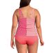 Women's Plus Size Chlorine Resistant Adjustable Underwire Tankini Swimsuit Top, Back