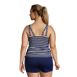 Women's Plus Size Chlorine Resistant Adjustable V-neck Underwire Tankini Swimsuit Top, Back