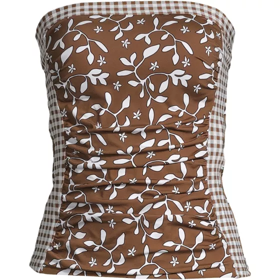 Women's Bandeau Tankini Swimsuit Top - primary
