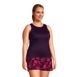 Women's Plus Size Chlorine Resistant High Neck UPF 50 Sun Protection Modest Tankini Swimsuit Top , alternative image