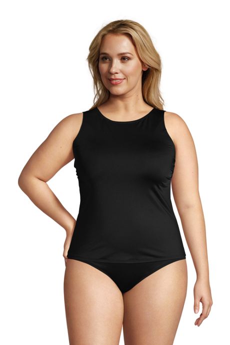 Women's Plus Size DD-Cup UPF 50 Protection Modest Tankini Top Swims, Plus Size Tankinis, Size Bathing Suits, Women's Tankini Swimsuits, Travel Swimsuits, Cute Plus Size Swimsuits