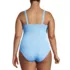 Women's Plus Size Chlorine Resistant Tummy Control Square Neck Underwire Tankini Swimsuit Top , Back