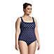 Women's Plus Size Chlorine Resistant Square Neck Underwire Tankini Swimsuit Top Adjustable Straps, alternative image