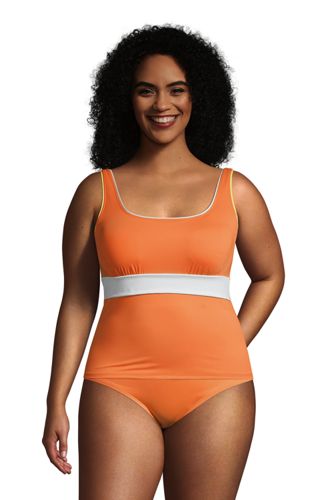 lands end plus size tankini tops