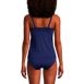 Women's Chlorine Resistant Square Neck Underwire Tankini Swimsuit Top, Back