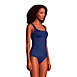 Women's Mastectomy Chlorine Resistant Square Neck Tankini Swimsuit Top Adjustable Straps, alternative image