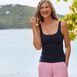 Women's Chlorine Resistant Square Neck Underwire Tankini Swimsuit Top, alternative image