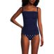 Women's Chlorine Resistant Bandeau Tankini Swimsuit Top, alternative image