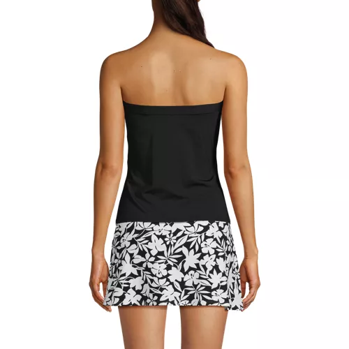 Women's Bandeau Tankini Swimsuit Top, Back