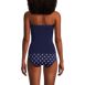 Women's Chlorine Resistant Bandeau Tankini Swimsuit Top, Back