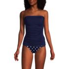 Women's Chlorine Resistant Bandeau Tankini Swimsuit Top