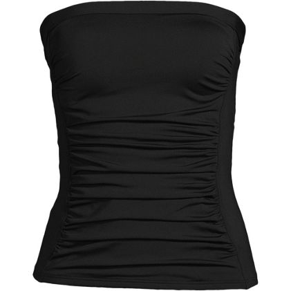 Women's Plus Size Bandeau Tankini Swimsuit Top - image 1