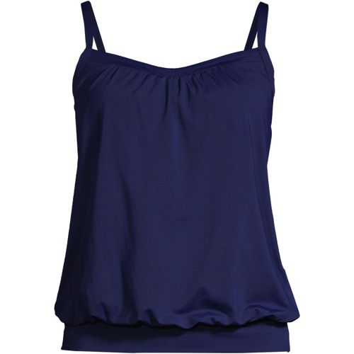 Women's Lands' End DD-Cup Bust-Minimizer Blouson Tankini Top, Size: 4Dd,  Dark Blue - Yahoo Shopping