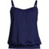 Women's Mastectomy Chlorine Resistant Blouson Tankini Swimsuit Top, Front