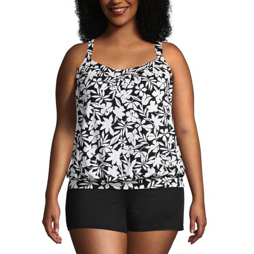 Plus Size Casual Tank Top, Women's Plus Solid Contrast Lace Round Neck  Tunic Tank Top With Built-in Bra - Temu New Zealand