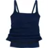 Women's Plus Size Square Neck Underwire Tankini Swimsuit Top, alternative image
