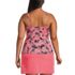 Women's Plus Size V-Neck Wrap Underwire Tankini Swimsuit Top, Back