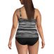 Women's Plus Size Chlorine Resistant Wrap Underwire Tankini Swimsuit Top , Back