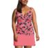 Women's Plus Size V-Neck Wrap Underwire Tankini Swimsuit Top, Front
