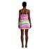 Women's Chlorine Resistant Tummy Control Square Neck Swim Dress One Piece Swimsuit with Shorts, Back