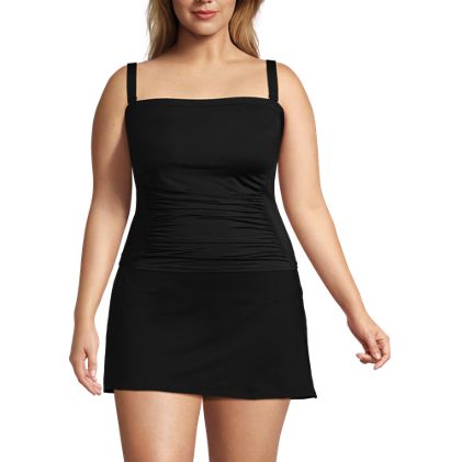 Women's Plus Size Bandeau Tankini Swimsuit Top - image 4