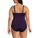 Women's Plus Size V-Neck Wrap Underwire Tankini Swimsuit Top , Back