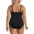 Women's Plus Size DDD-Cup Chlorine Resistant Tummy Control Underwire Tankini Swimsuit Top, Back