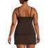 Women's Plus Size V-Neck Wrap Underwire Tankini Swimsuit Top , Back