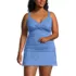 Women's Plus Size Sweetheart Wrap Underwire Tankini Top , Front