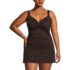 Women's Plus Size V-Neck Wrap Underwire Tankini Swimsuit Top , Front
